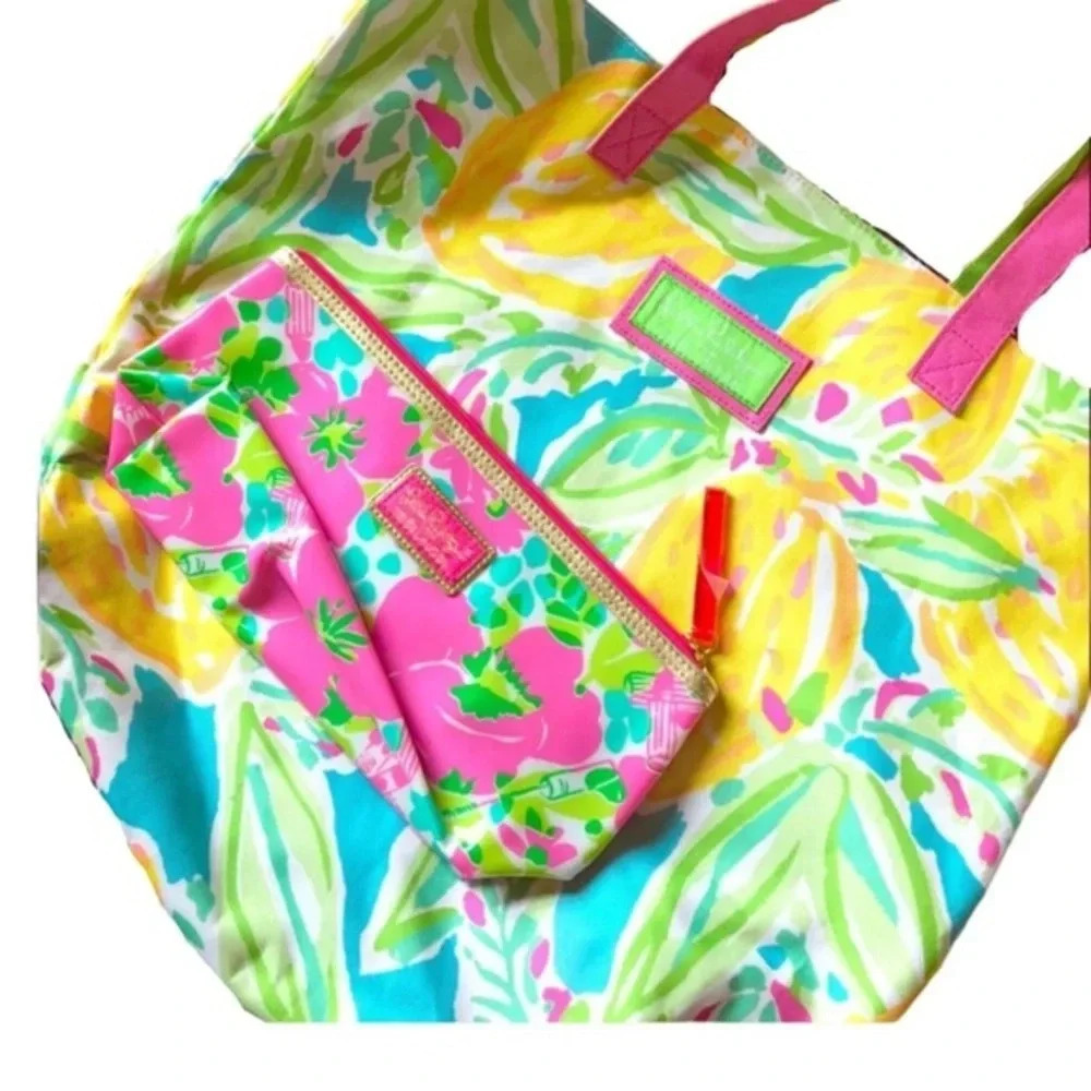 Lilly Pulitzer Estēe Lauder Tote, Makeup, Pouch